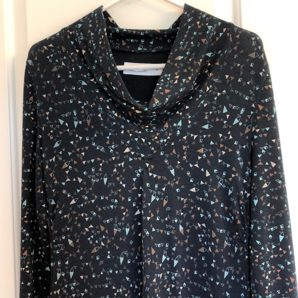 Carve Designs navy geometric design dress